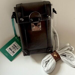 Montana West Black Leather Crossbody Bag